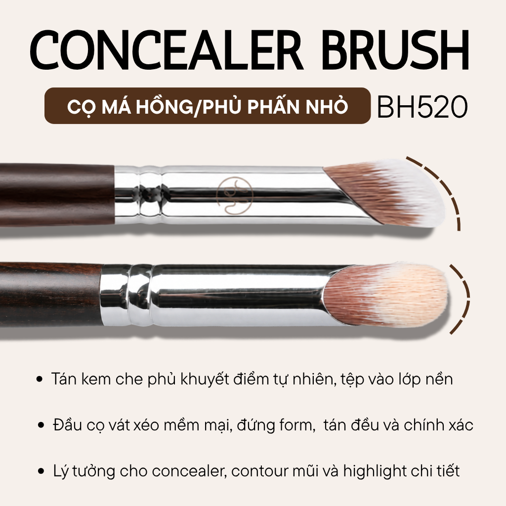  Cọ Che Khuyết Điểm BH Cosmetics Concealer Brush BH520